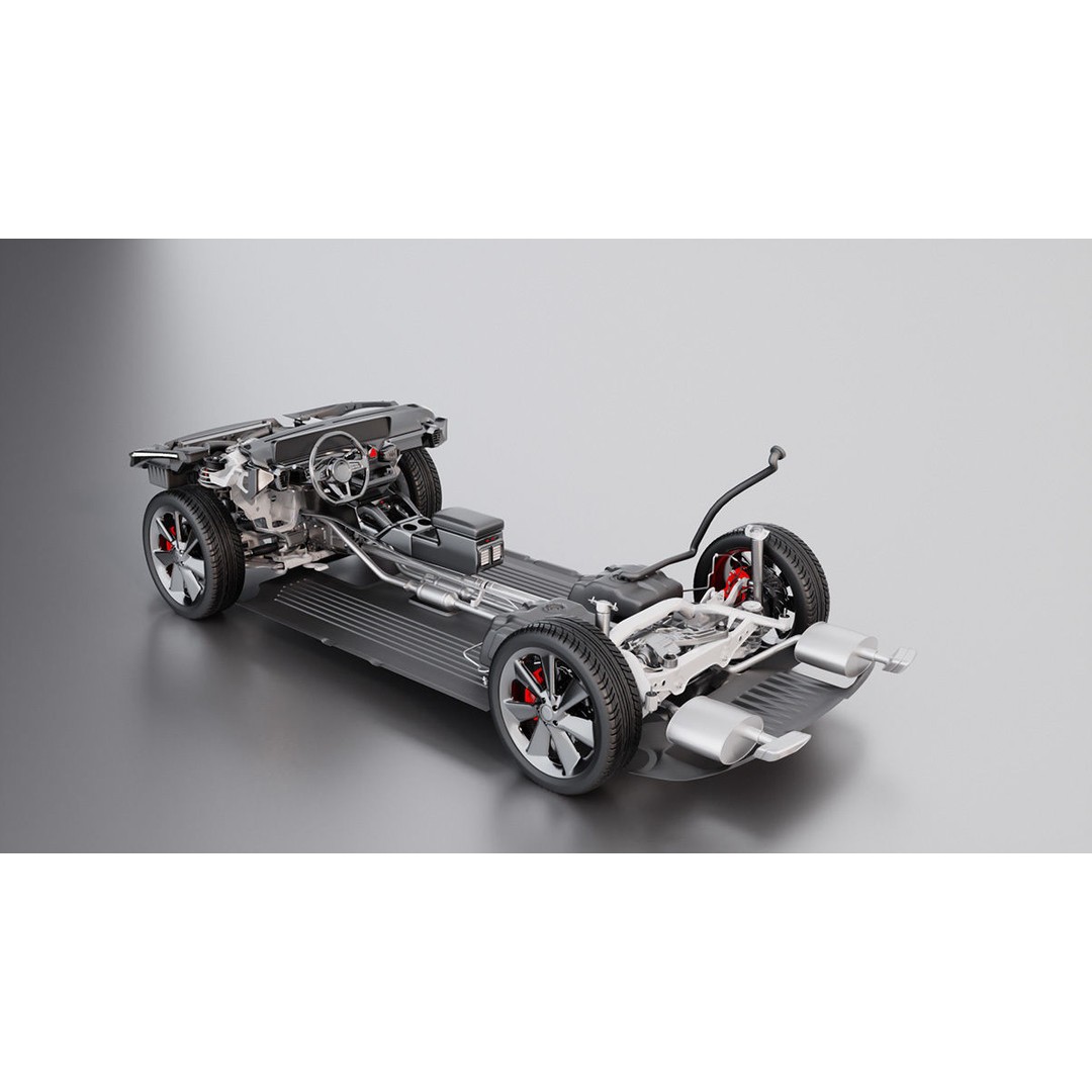 Sportback 3D Model – Generic Vehicle Asset with Customizable Features - View 9