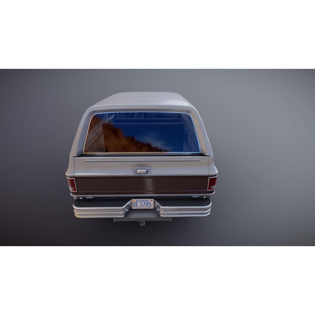 70s 4x4 Offroad Car 3D Model – Low Poly Game Ready, FBX - View 23
