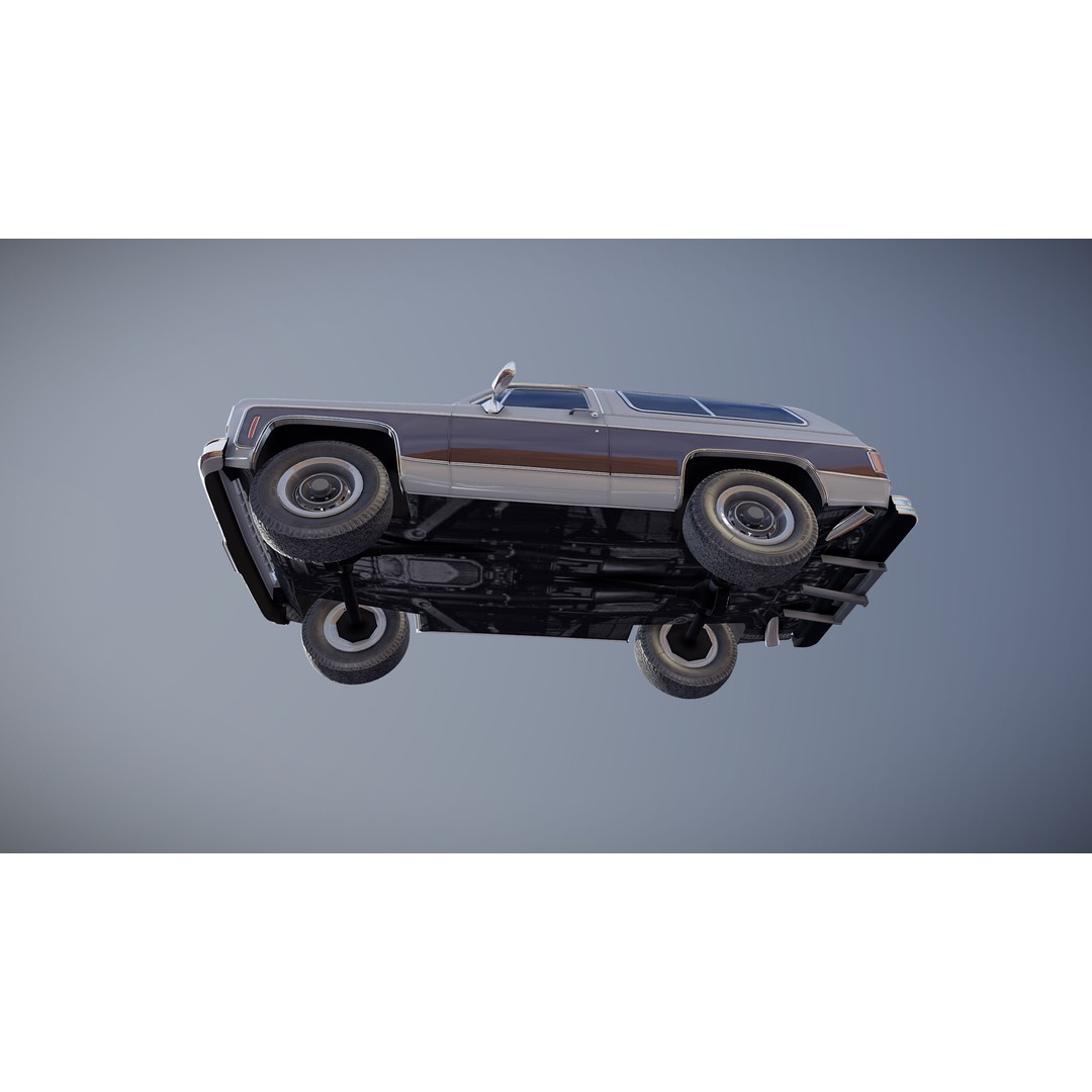 70s 4x4 Offroad Car 3D Model – Low Poly Game Ready, FBX - View 24