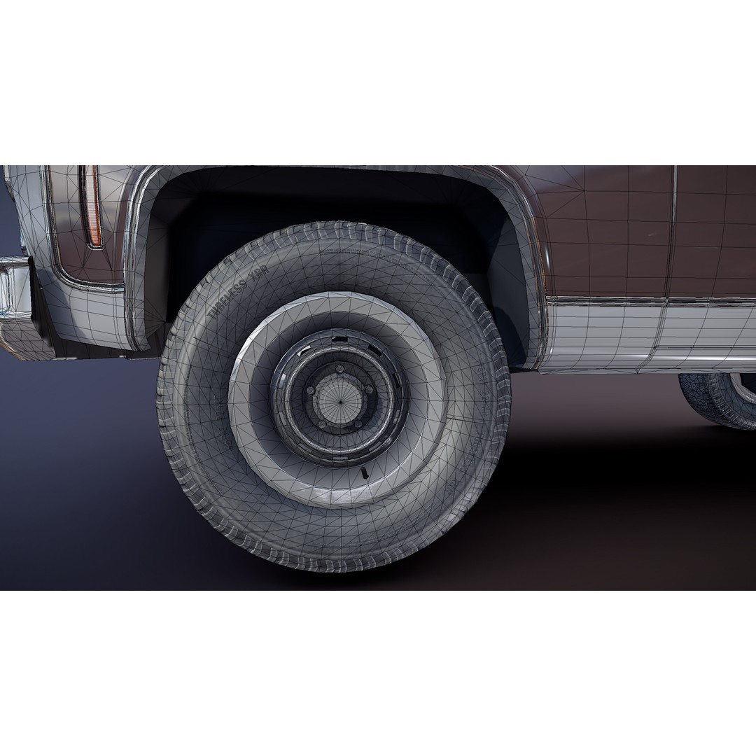 70s 4x4 Offroad Car 3D Model – Low Poly Game Ready, FBX - View 32