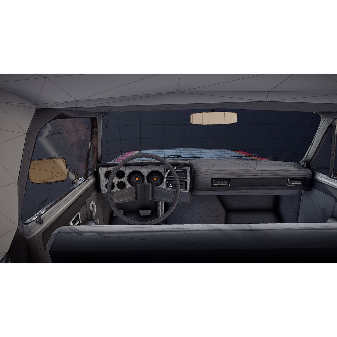 70s 4x4 Offroad Car 3D Model – Low Poly Game Ready, FBX - View 33