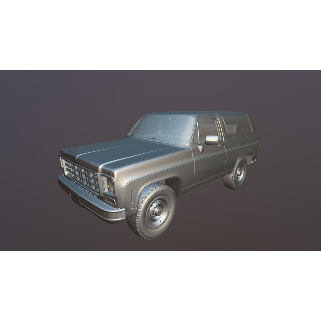 70s 4x4 Offroad Car 3D Model – Low Poly Game Ready, FBX - View 37