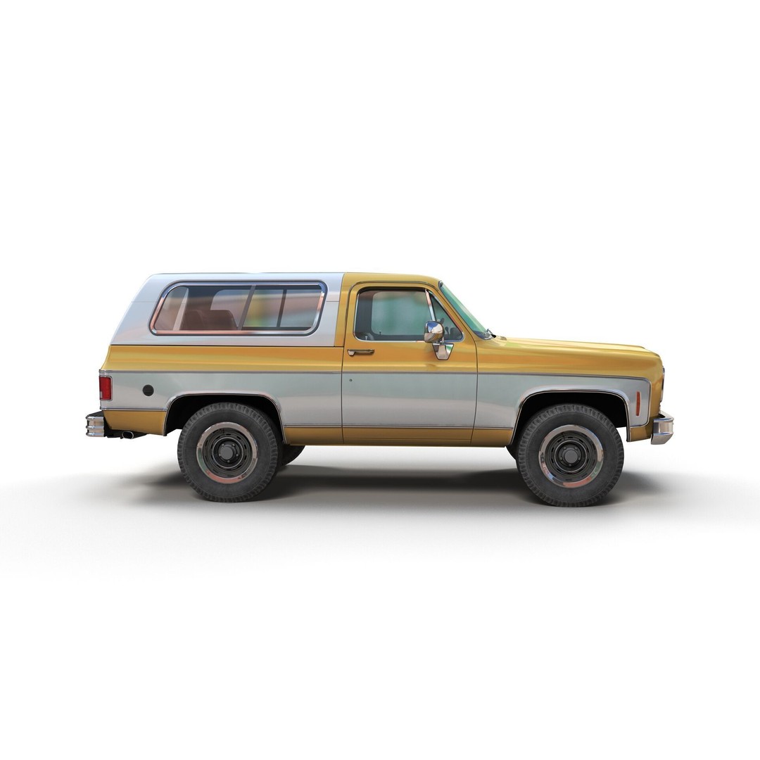 70s 4x4 Offroad Car 3D Model – Low Poly Game Ready, FBX - View 5