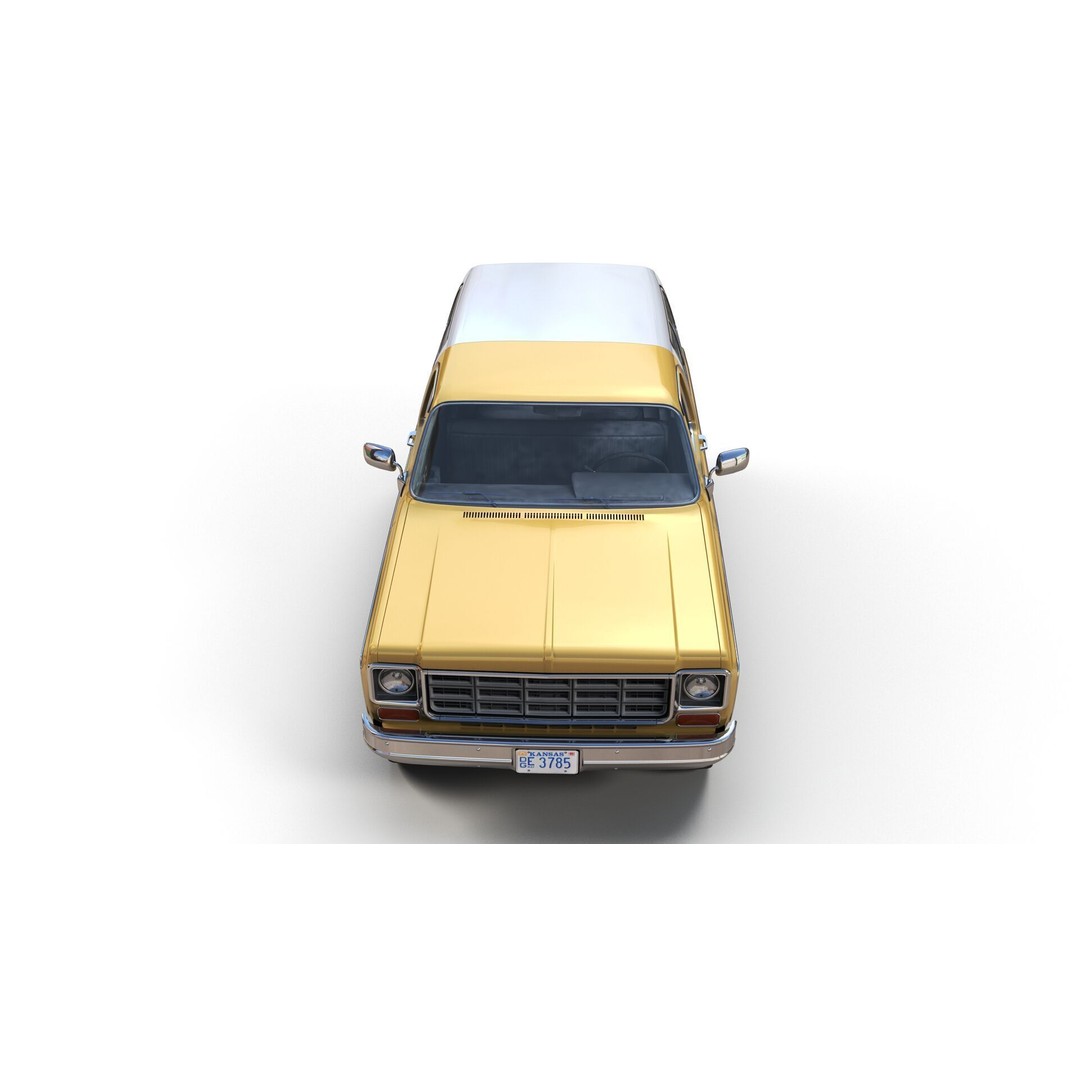70s 4x4 Offroad Car 3D Model – Low Poly Game Ready, FBX - View 9