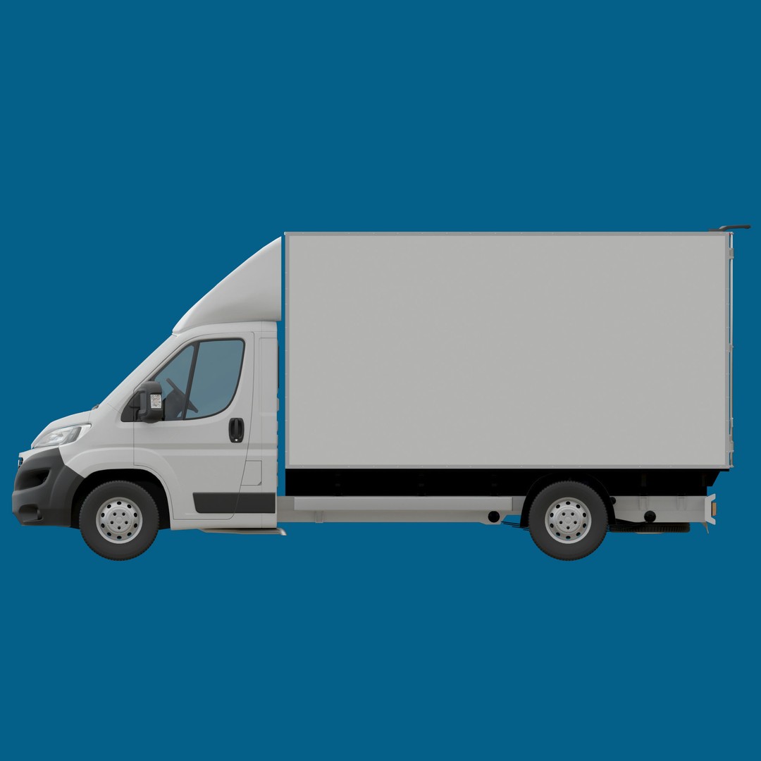 Fiat Ducato L4H1 Cargo 3D Model – High Poly Commercial Van, FBX - View 12