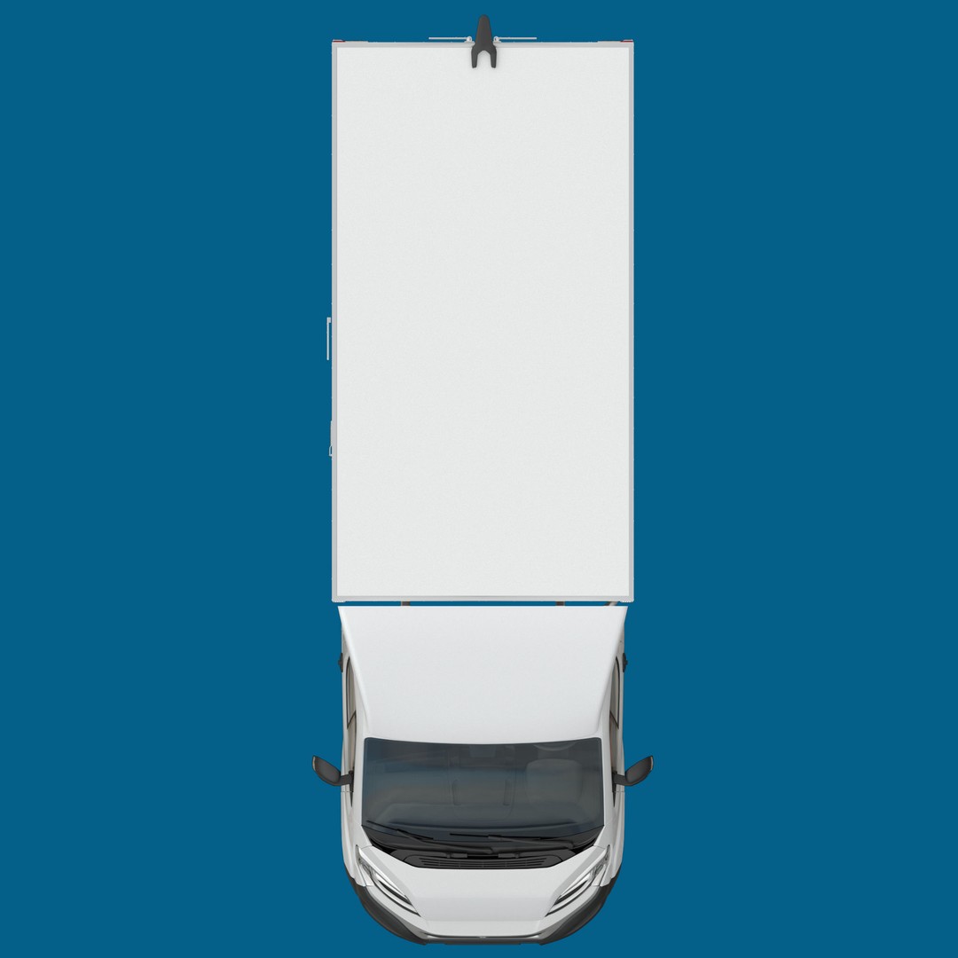 Fiat Ducato L4H1 Cargo 3D Model – High Poly Commercial Van, FBX - View 13