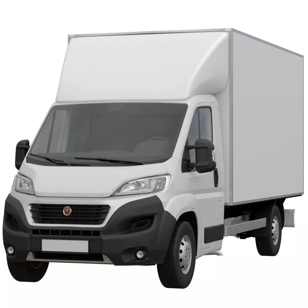 Fiat Ducato L4H1 Cargo 3D Model – High Poly Commercial Van, FBX - View 2