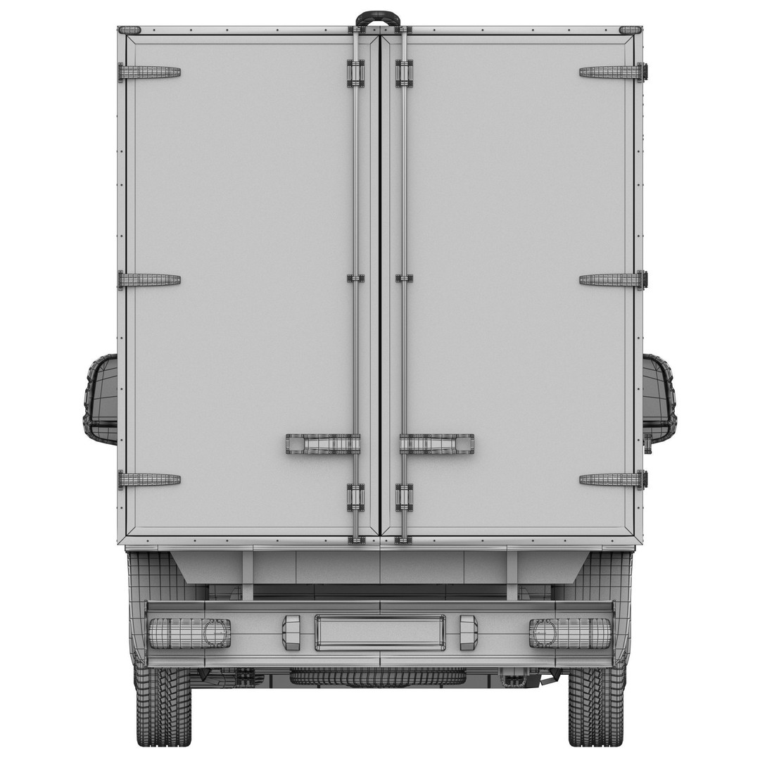 Fiat Ducato L4H1 Cargo 3D Model – High Poly Commercial Van, FBX - View 20