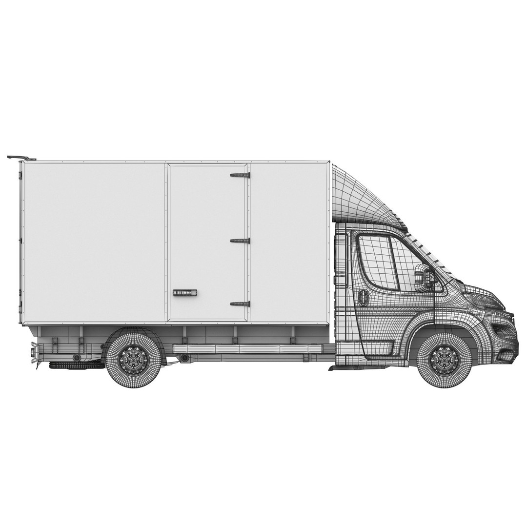 Fiat Ducato L4H1 Cargo 3D Model – High Poly Commercial Van, FBX - View 21