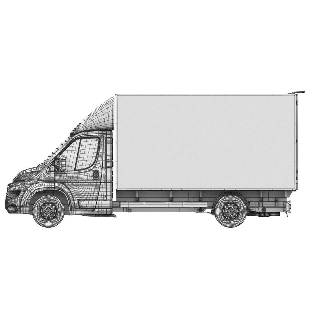 Fiat Ducato L4H1 Cargo 3D Model – High Poly Commercial Van, FBX - View 22