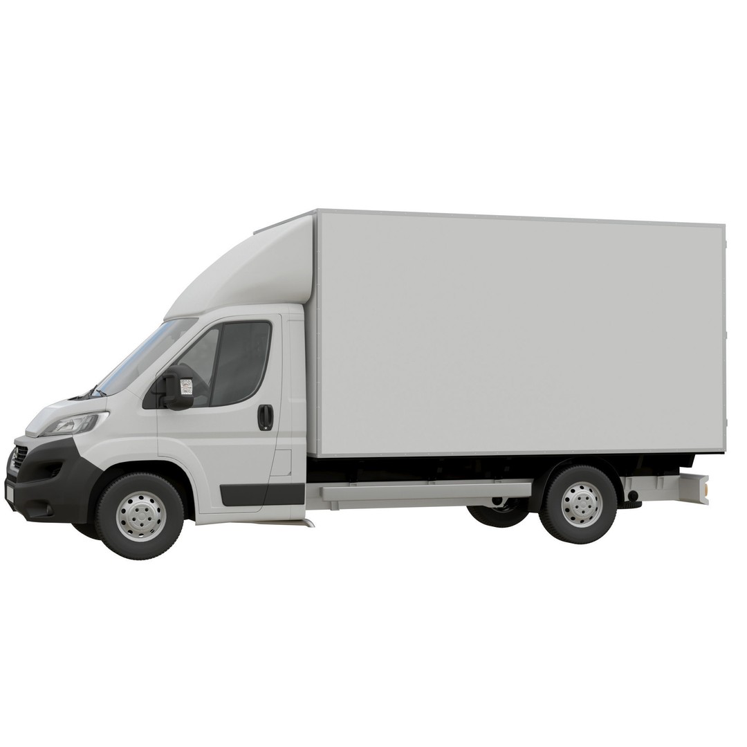 Fiat Ducato L4H1 Cargo 3D Model – High Poly Commercial Van, FBX - View 5