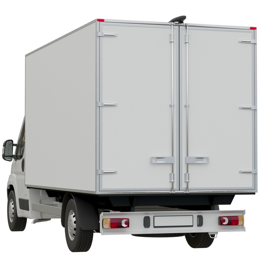 Fiat Ducato L4H1 Cargo 3D Model – High Poly Commercial Van, FBX - View 6