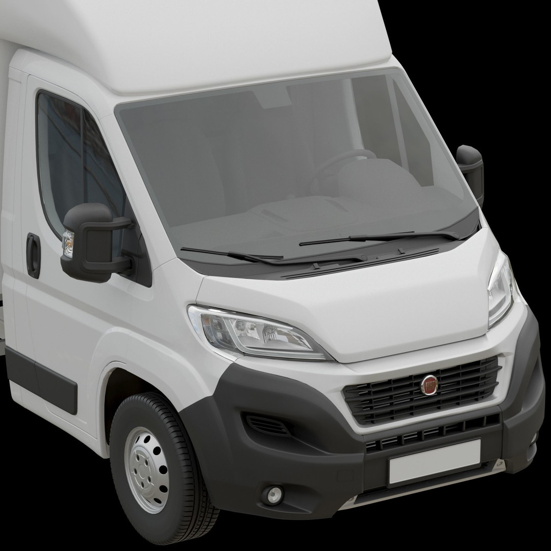 Fiat Ducato L4H1 Cargo 3D Model – High Poly Commercial Van, FBX - View 8