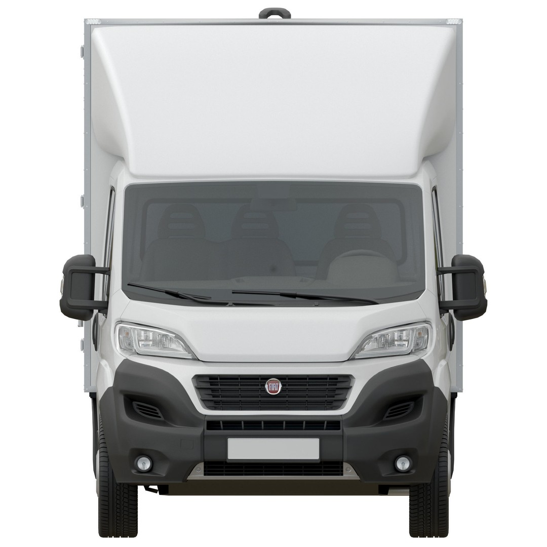 Fiat Ducato L4H1 Cargo 3D Model – High Poly Commercial Van, FBX - View 9