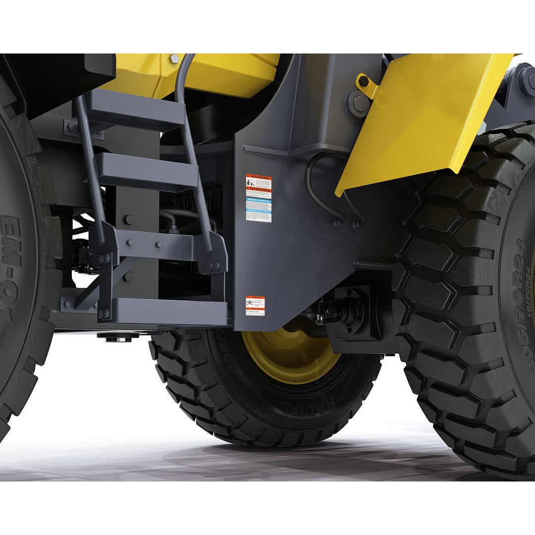 Komatsu WA250 Wheel Loader 3D Model – High-Detail Industrial Asset, FBX, OBJ - View 19