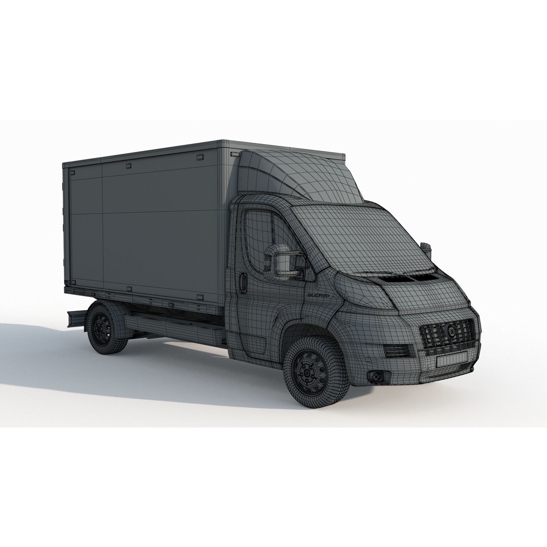 Ducato Double Cabin Case 3D Model – High-Detail Vehicle Asset, FBX, OBJ - View 10