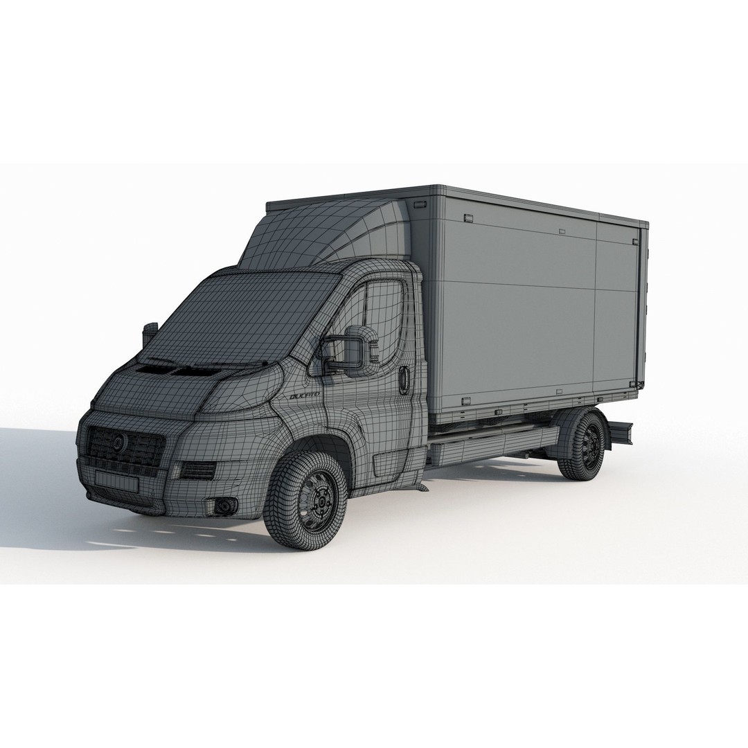 Ducato Double Cabin Case 3D Model – High-Detail Vehicle Asset, FBX, OBJ - View 11