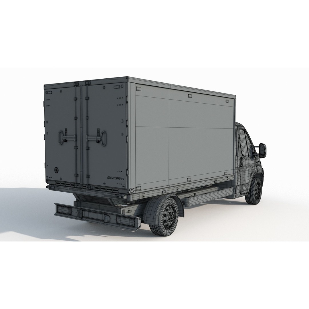 Ducato Double Cabin Case 3D Model – High-Detail Vehicle Asset, FBX, OBJ - View 13