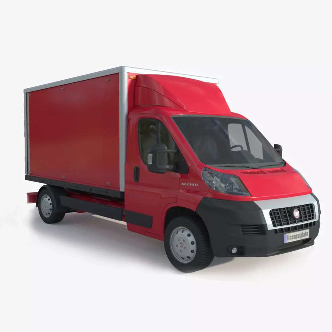 Ducato Double Cabin Case 3D Model – High-Detail Vehicle Asset, FBX, OBJ - View 2
