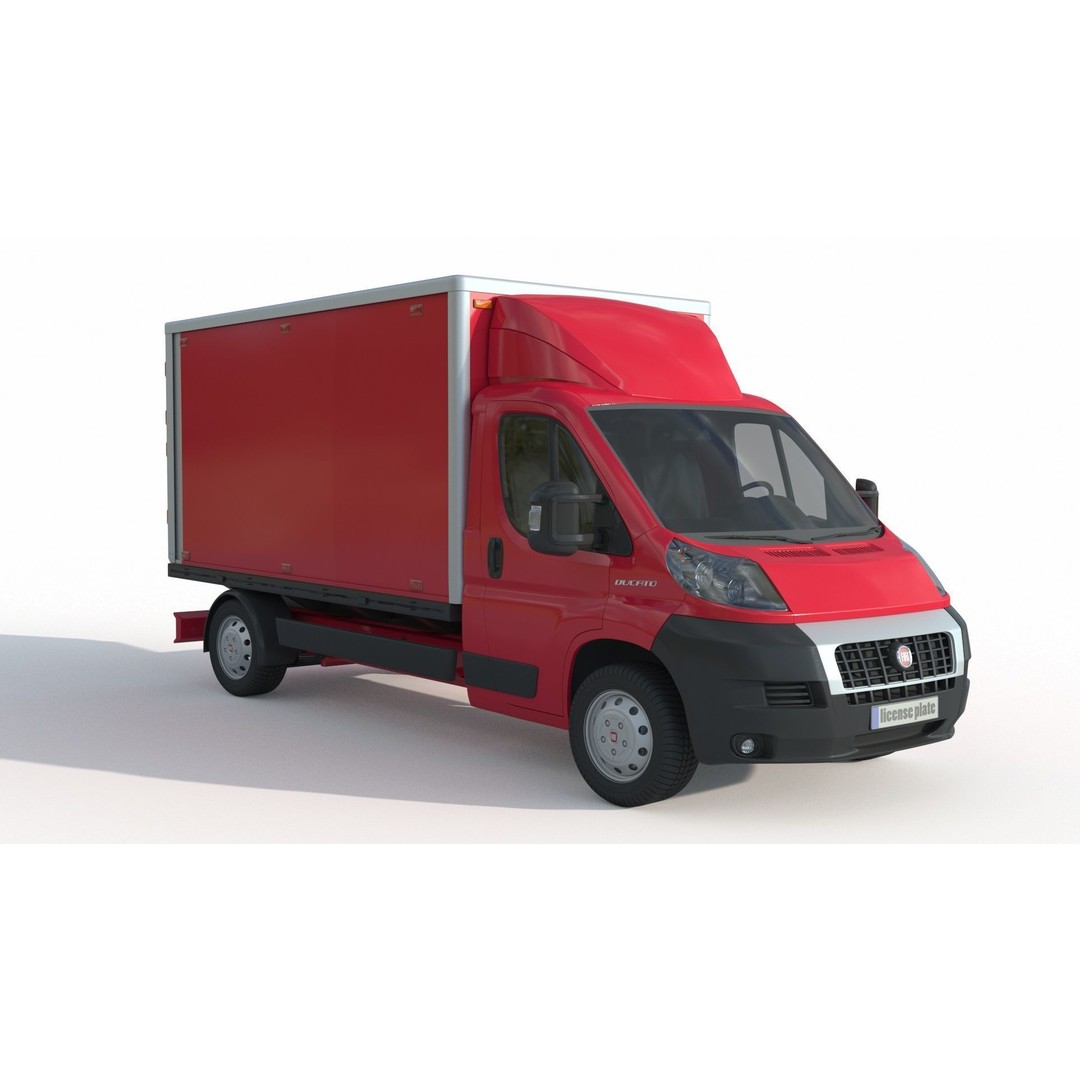 Ducato Double Cabin Case 3D Model – High-Detail Vehicle Asset, FBX, OBJ - View 3