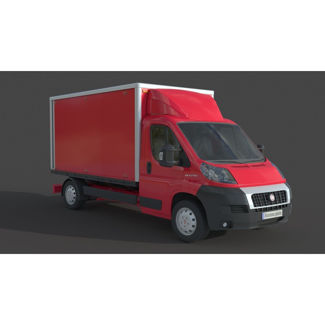 Ducato Double Cabin Case 3D Model – High-Detail Vehicle Asset, FBX, OBJ - View 4