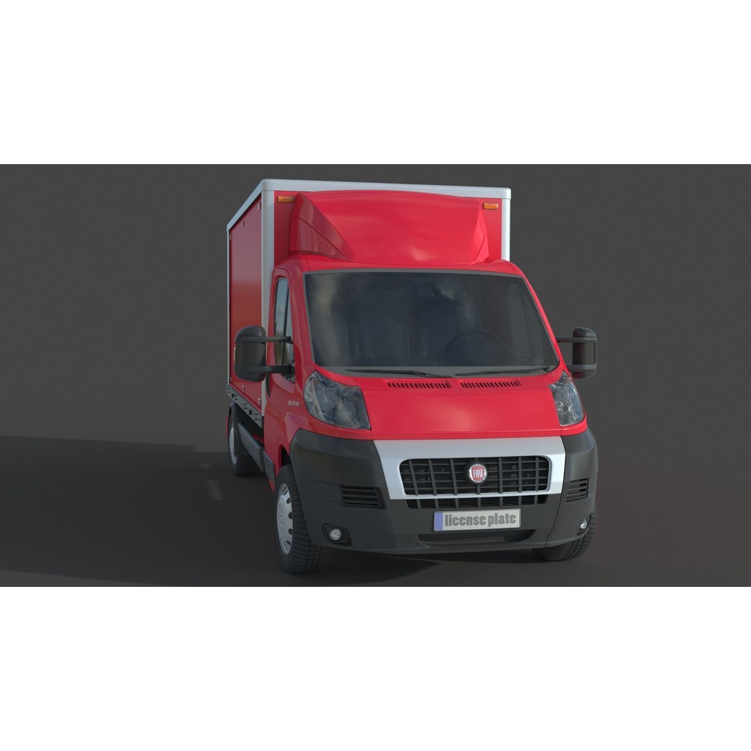 Ducato Double Cabin Case 3D Model – High-Detail Vehicle Asset, FBX, OBJ - View 5