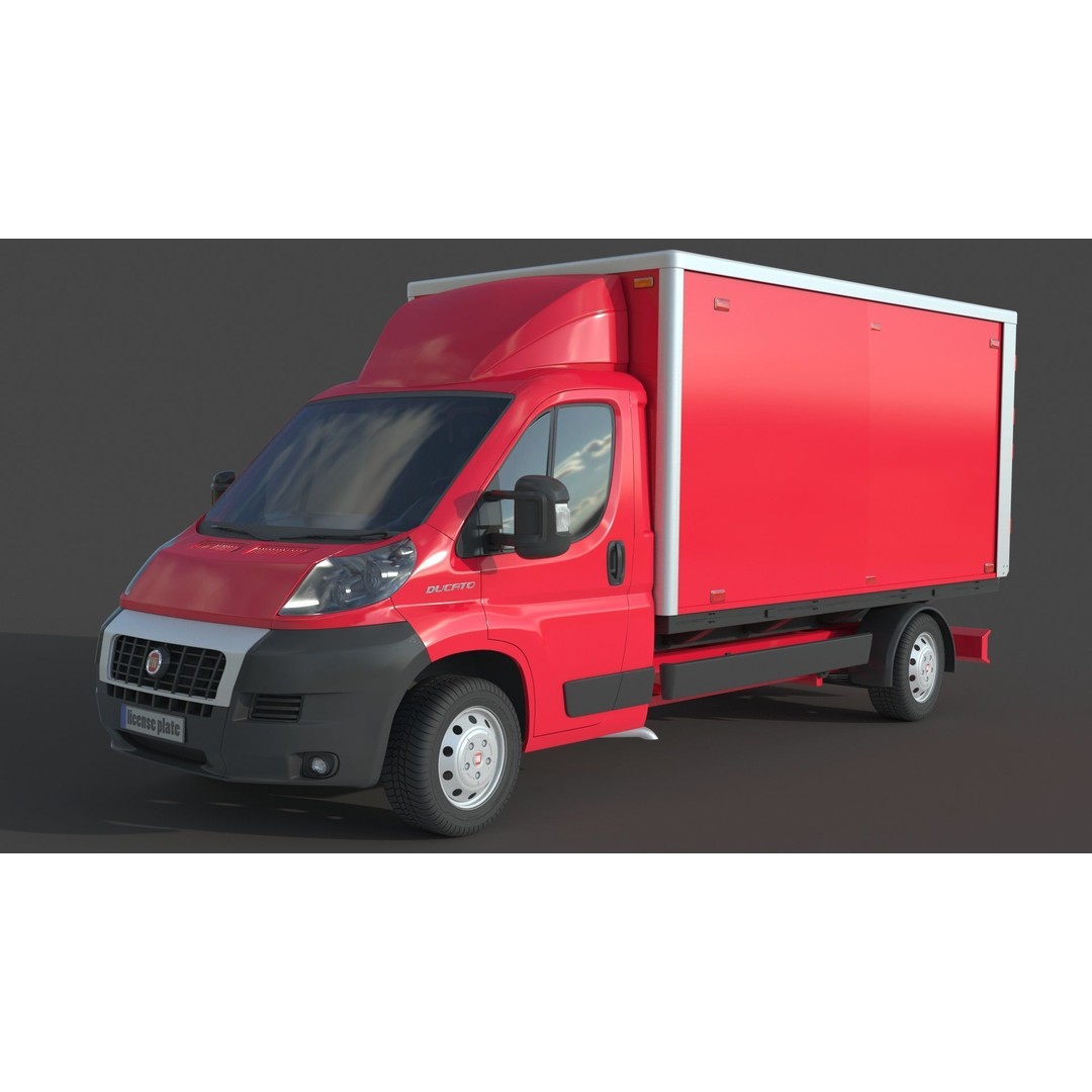 Ducato Double Cabin Case 3D Model – High-Detail Vehicle Asset, FBX, OBJ - View 6