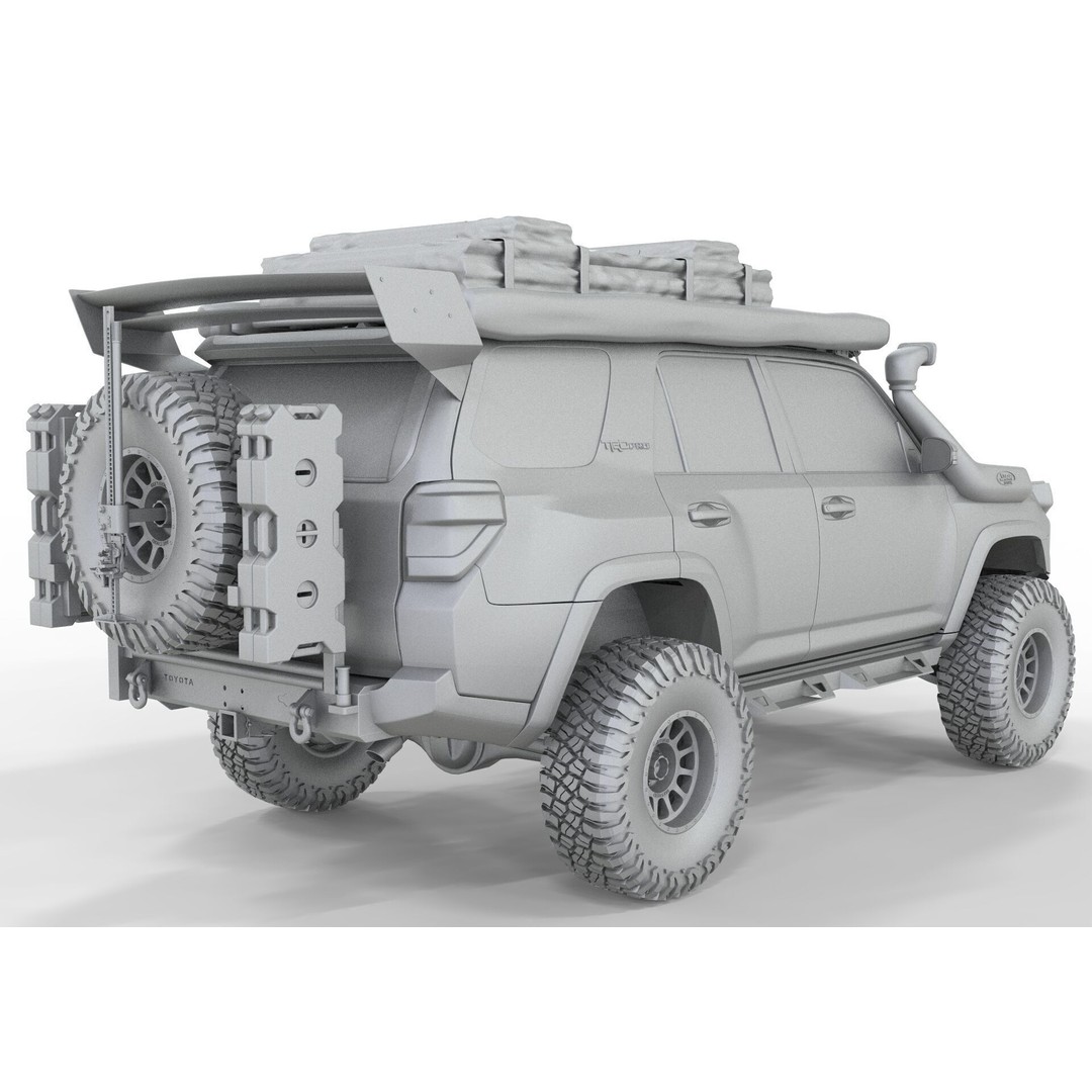 Toyota 4Runner 2022 3D Model – Full Accessories, FBX & Blender