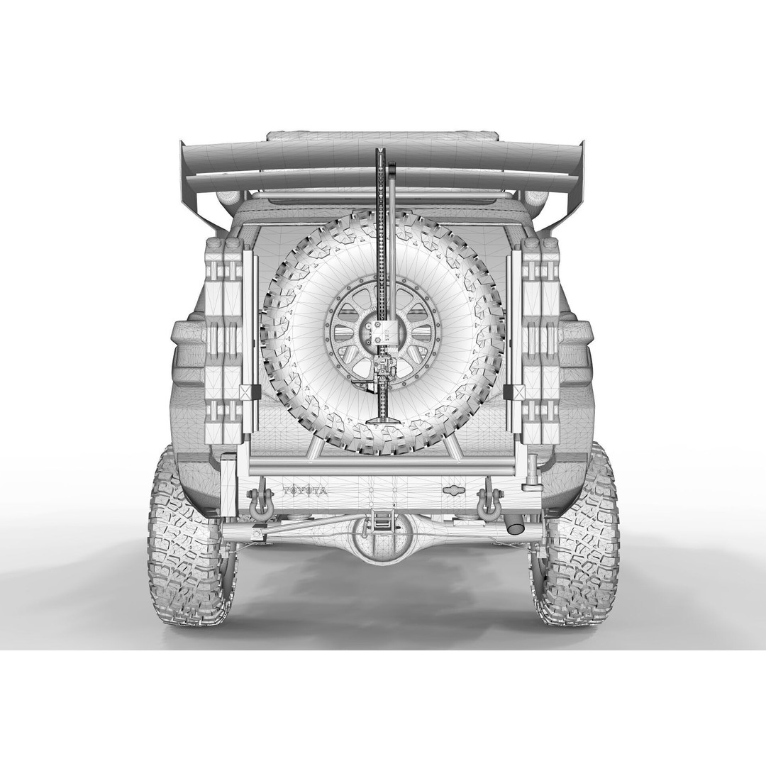 Toyota 4Runner 2022 3D Model – Full Accessories, FBX & Blender - View 13
