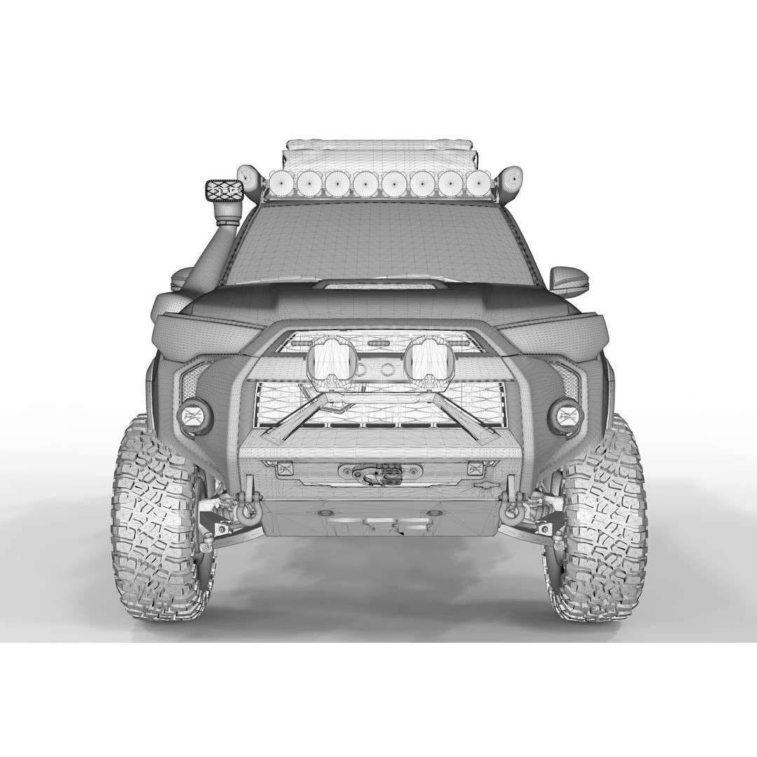 Toyota 4Runner 2022 3D Model – Full Accessories, FBX & Blender - View 14