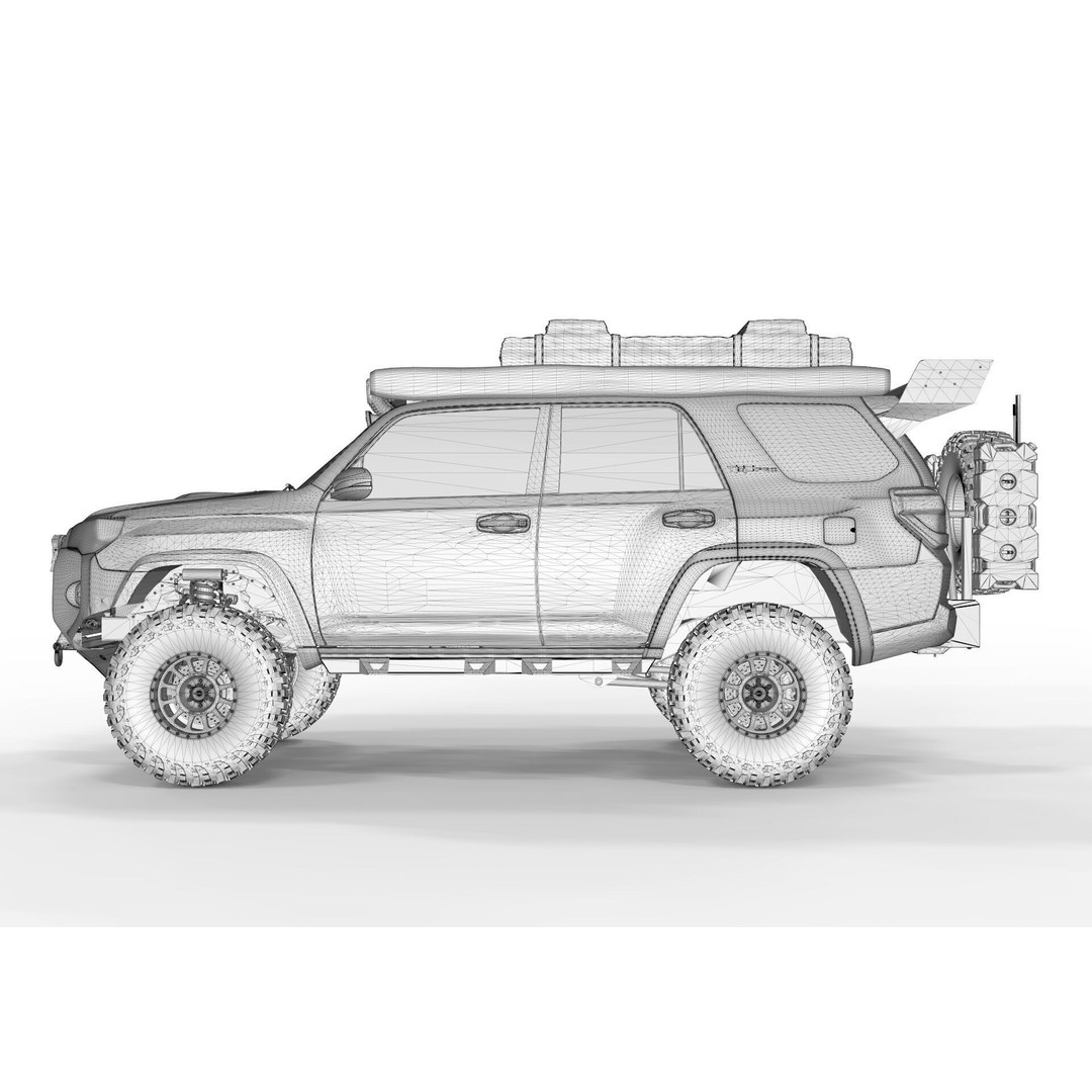 Toyota 4Runner 2022 3D Model – Full Accessories, FBX & Blender - View 15
