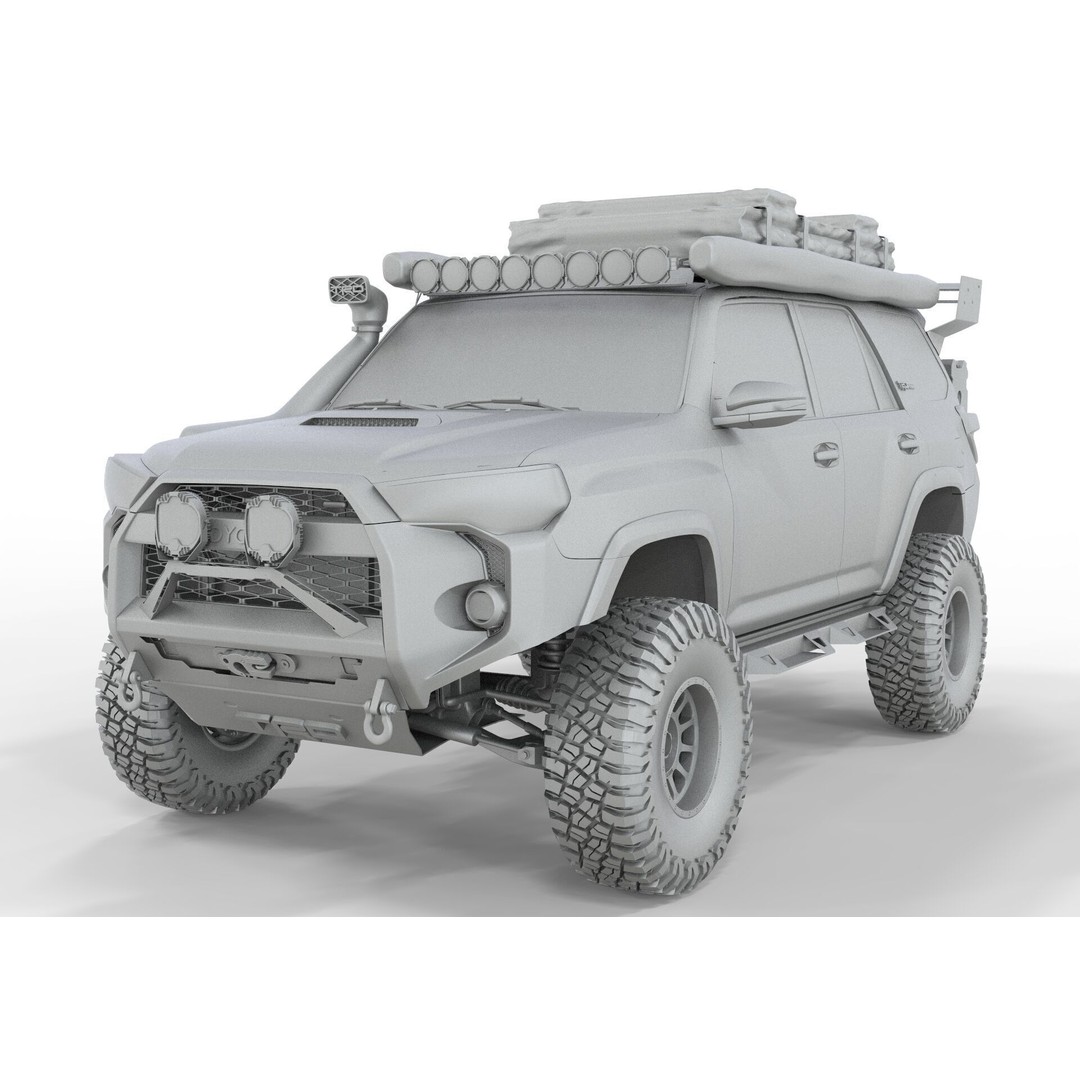 Toyota 4Runner 2022 3D Model – Full Accessories, FBX & Blender - View 18
