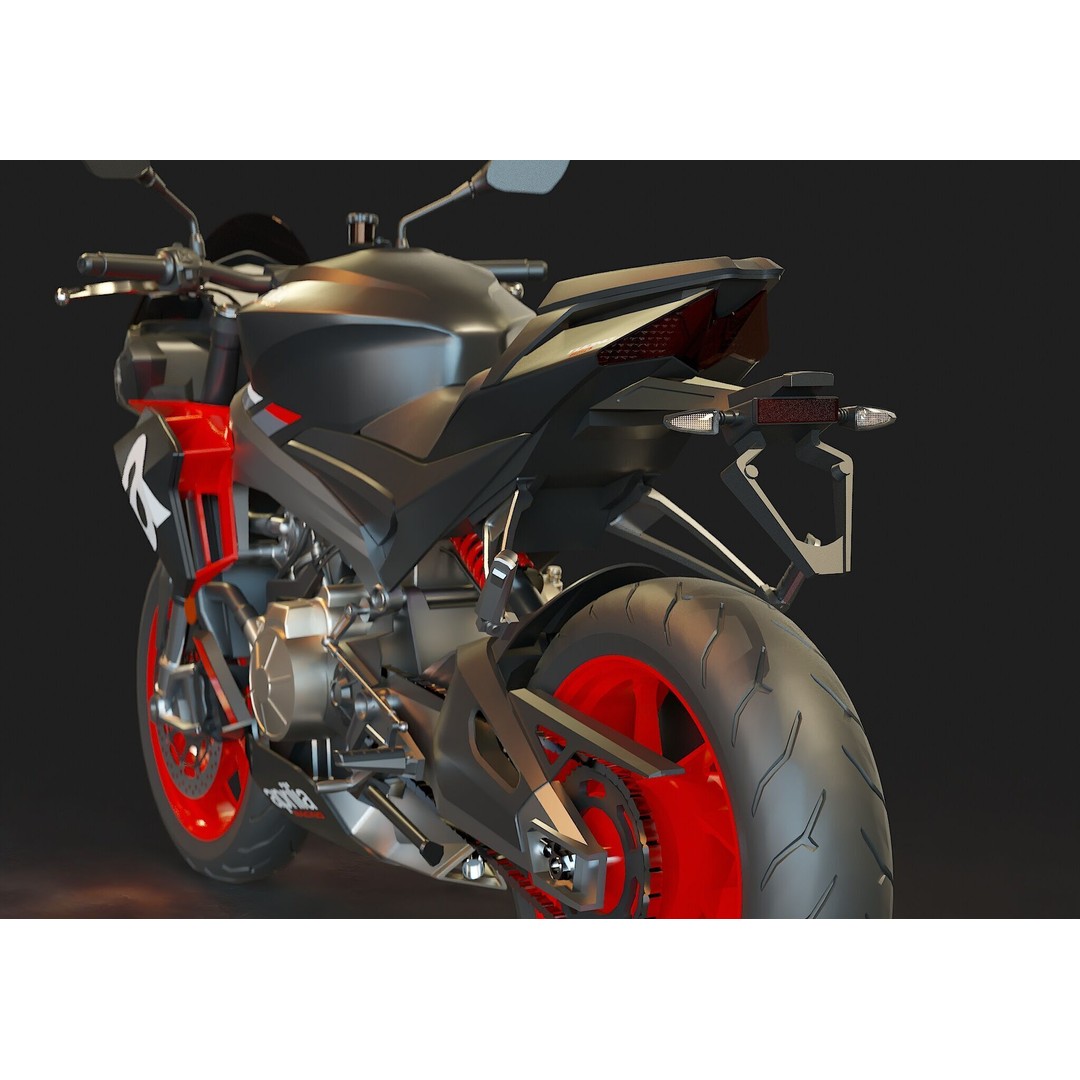Aprilia Tuono 660 3D Model – Realistic Motorcycle Base Mesh, FBX