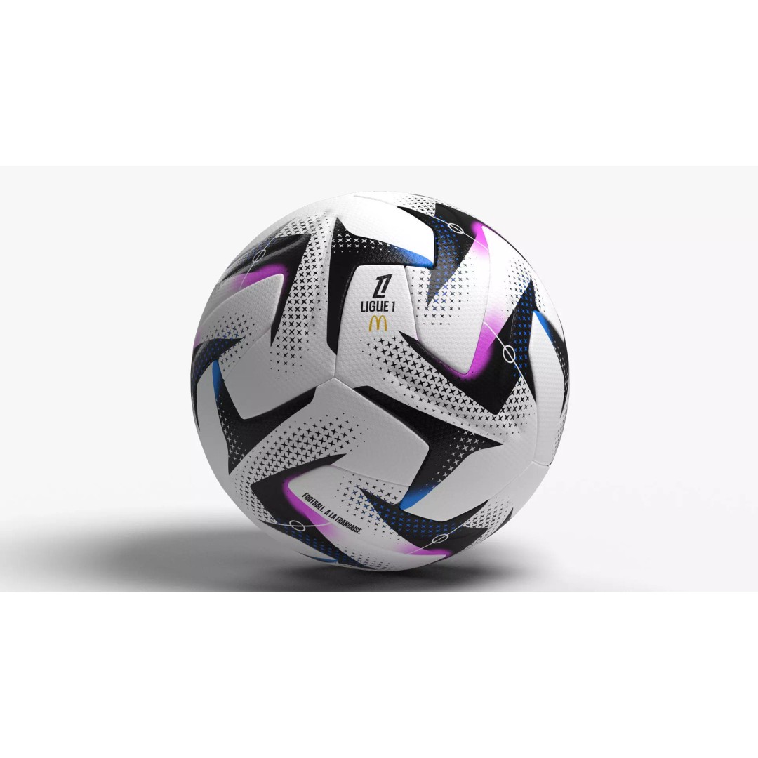 Decathlon Ligue 1 25-26 Soccer Ball 3D Model – PBR High-Quality Game Asset - View 2