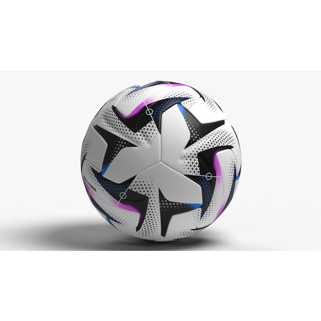 Decathlon Ligue 1 25-26 Soccer Ball 3D Model – PBR High-Quality Game Asset - View 5