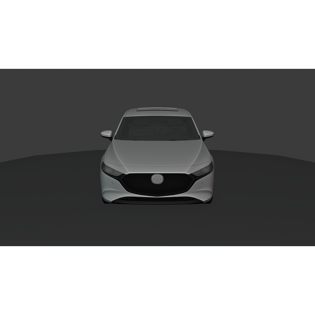 Mazda 3 Hatchback 2022 3D Model – Rigged Game-Ready Asset, Blender, FBX, OBJ - View 7