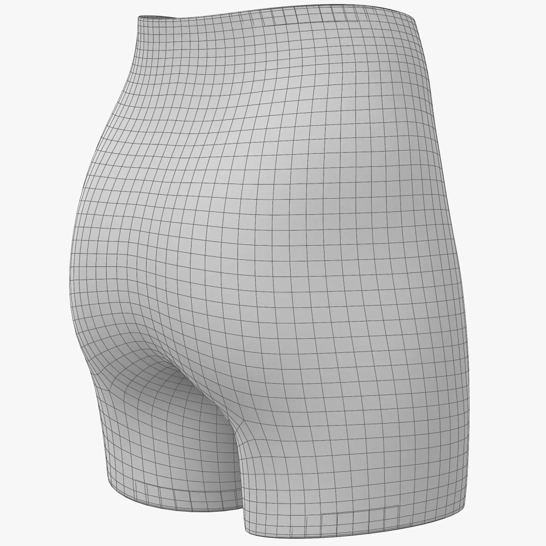 Sport Shorts 3D Model – Low Poly Clothing Asset, FBX, OBJ, Blender - View 11