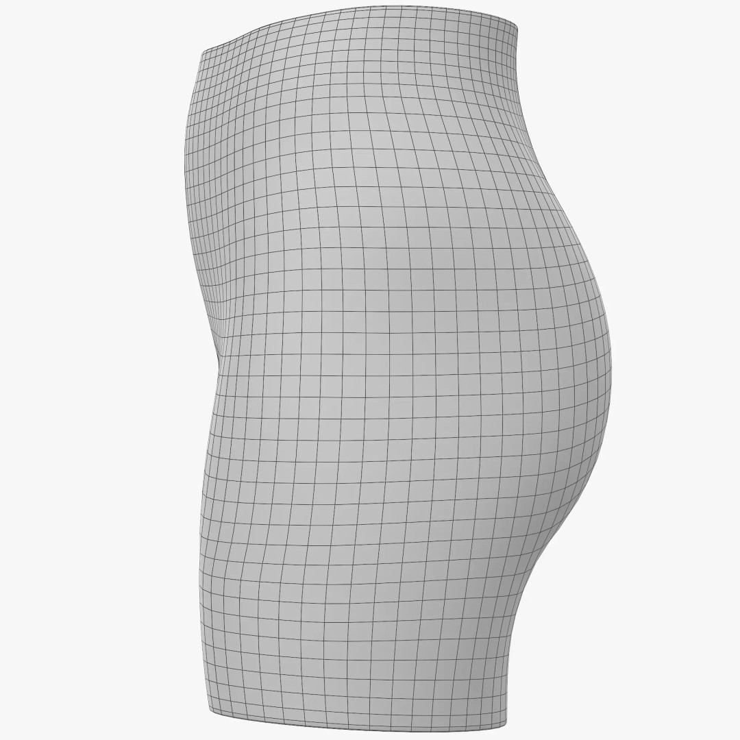 Sport Shorts 3D Model – Low Poly Clothing Asset, FBX, OBJ, Blender - View 13
