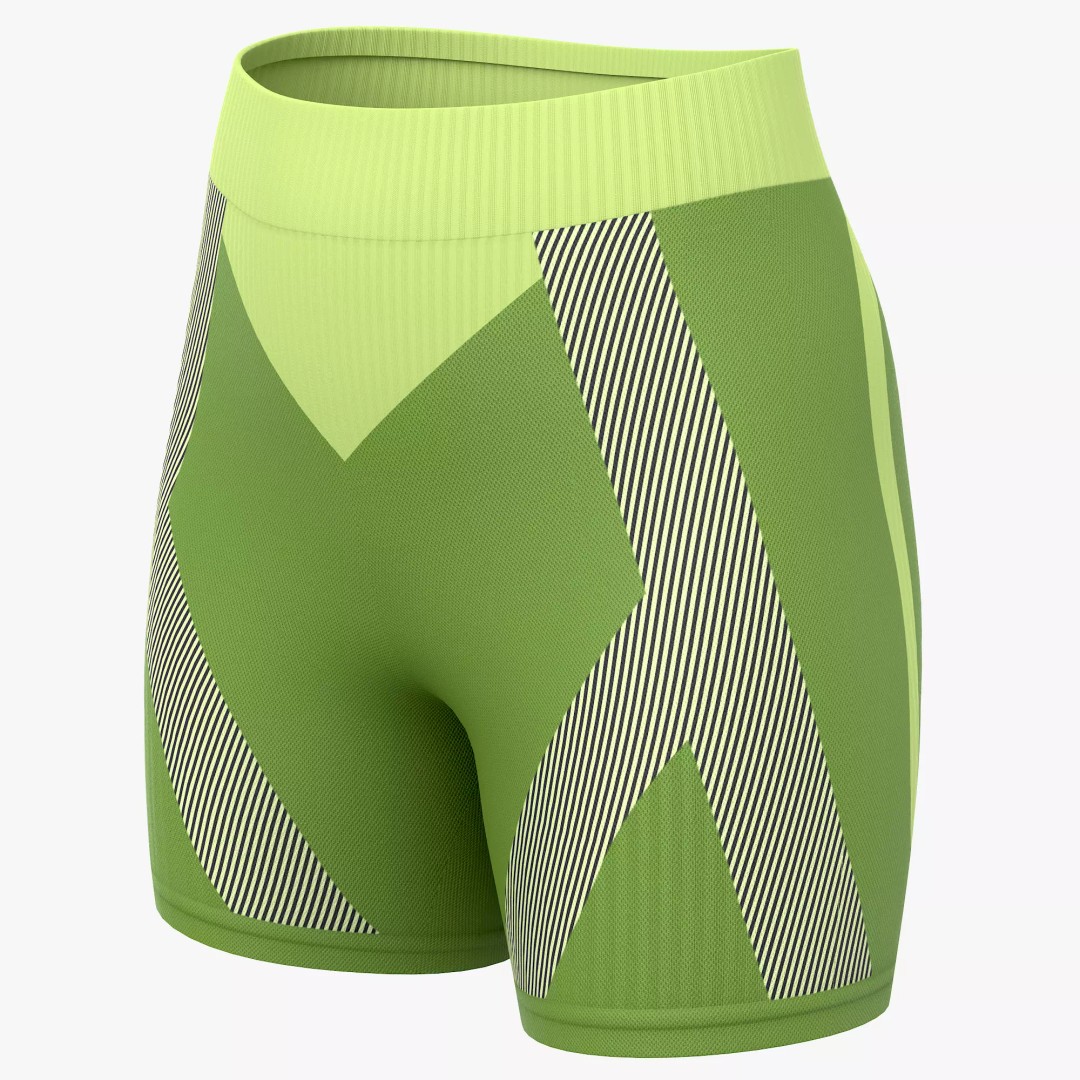 Sport Shorts 3D Model – Low Poly Clothing Asset, FBX, OBJ, Blender - View 2