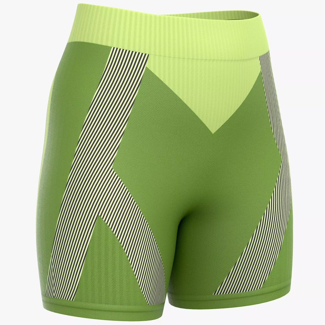 Sport Shorts 3D Model – Low Poly Clothing Asset, FBX, OBJ, Blender - View 3