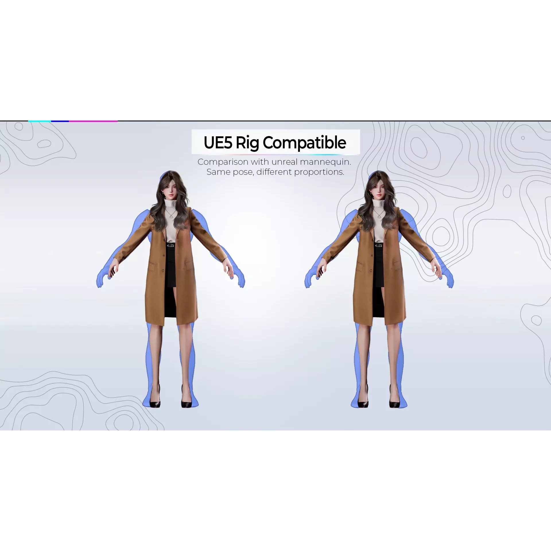 Business Lady - Low-Poly Game-Ready 3D Model - View 17