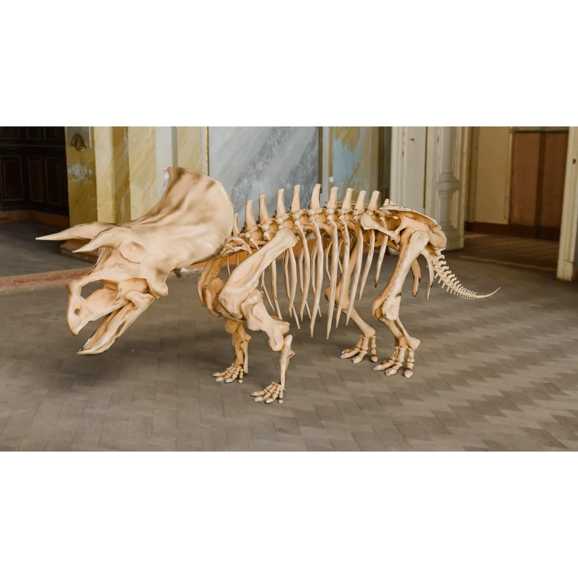 Triceratops - Low-Poly Game-Ready 3D Model - View 2