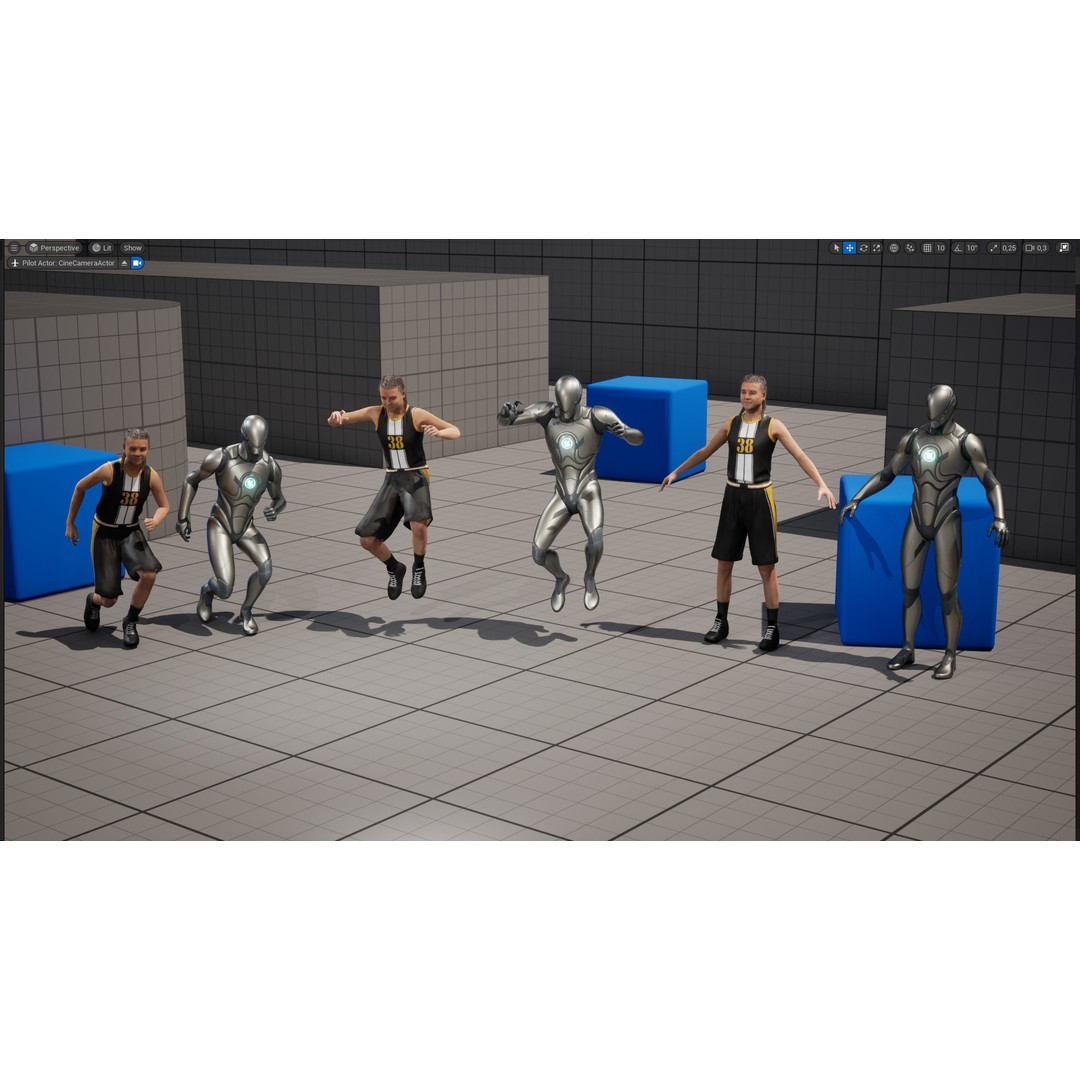 Realistic Basketball Player 3D Model – Rigged Low-Poly Character, FBX - View 23