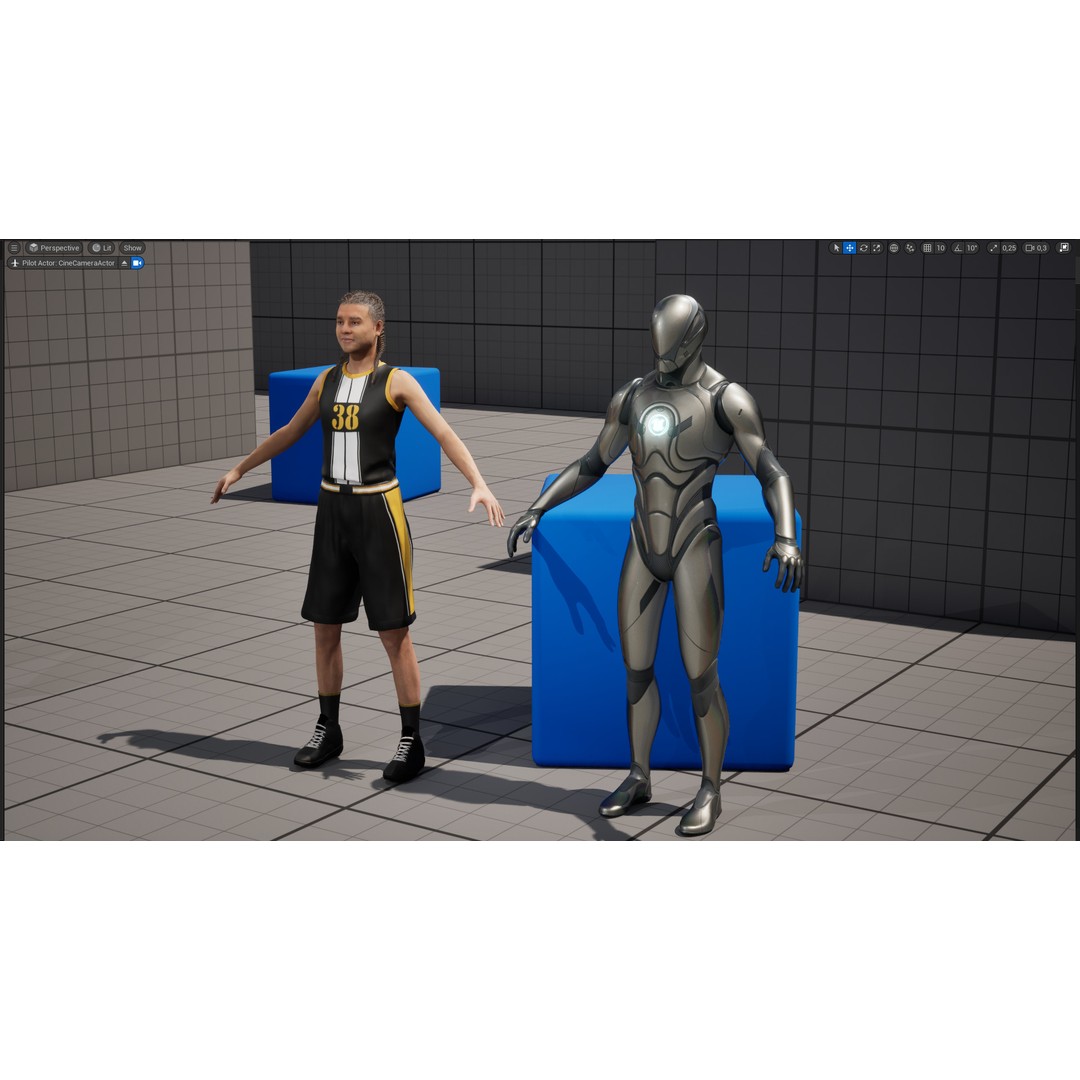 Realistic Basketball Player 3D Model – Rigged Low-Poly Character, FBX - View 24