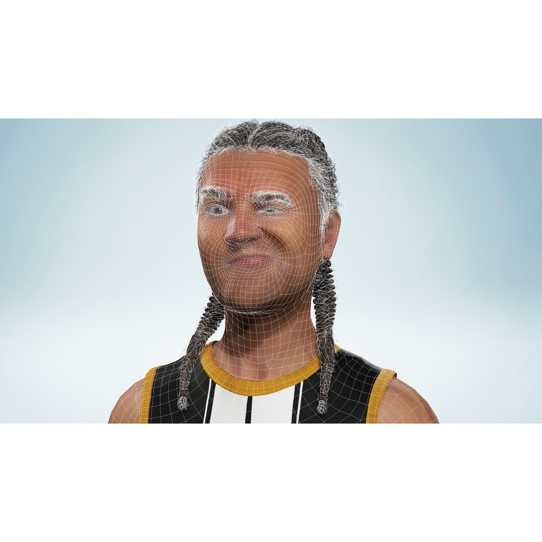 Realistic Basketball Player 3D Model – Rigged Low-Poly Character, FBX - View 27