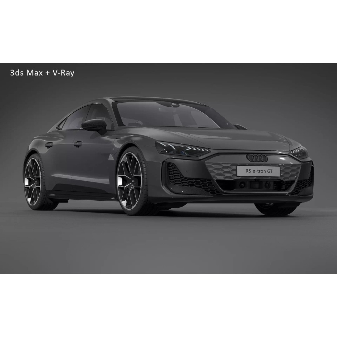 2025 Audi RS e-tron GT 3D Model – Photorealistic High Poly Car Asset, FBX, OBJ - View 30