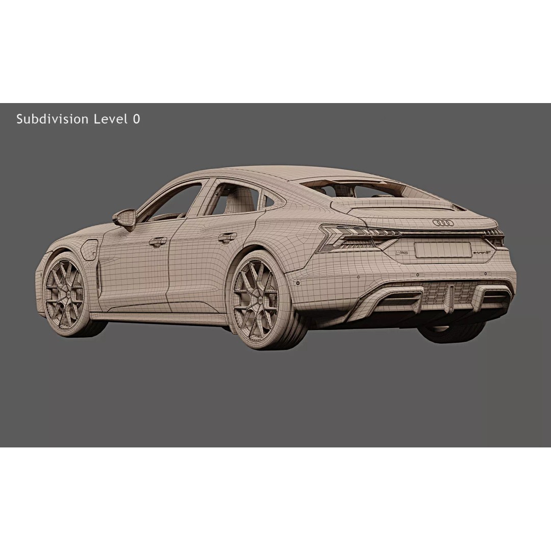 2025 Audi RS e-tron GT 3D Model – Photorealistic High Poly Car Asset, FBX, OBJ - View 32