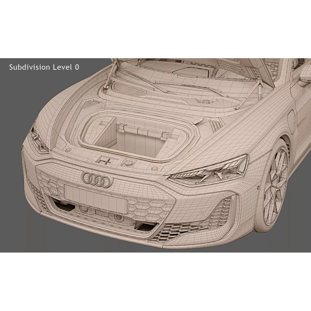2025 Audi RS e-tron GT 3D Model – Photorealistic High Poly Car Asset, FBX, OBJ - View 34
