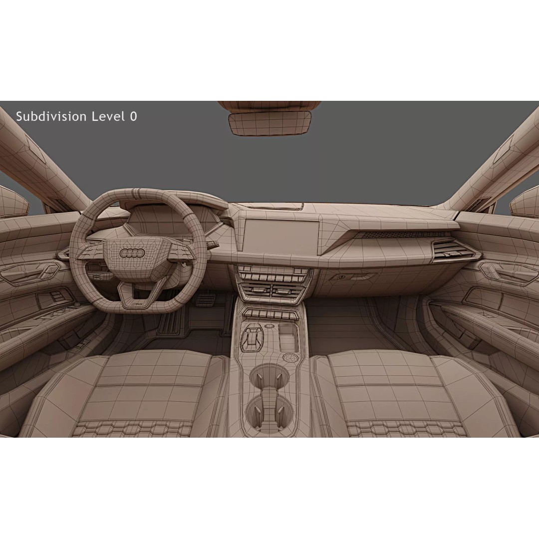 2025 Audi RS e-tron GT 3D Model – Photorealistic High Poly Car Asset, FBX, OBJ - View 35
