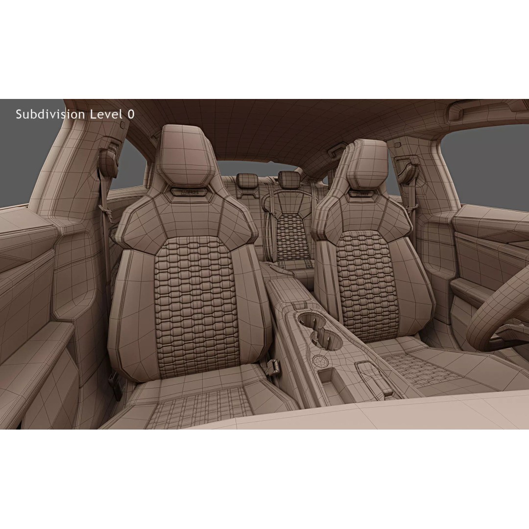 2025 Audi RS e-tron GT 3D Model – Photorealistic High Poly Car Asset, FBX, OBJ - View 36